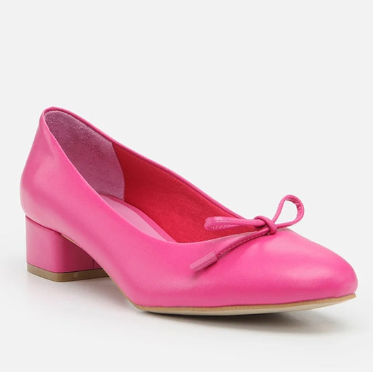 Këpucë lëkure origjinale ngjyrë fuchsia