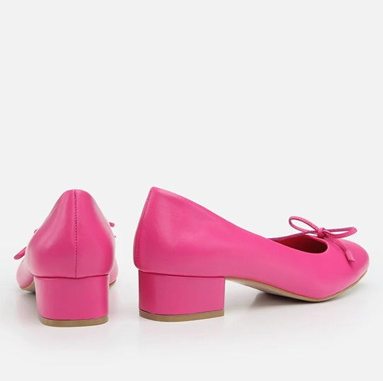 Këpucë lëkure origjinale ngjyrë fuchsia