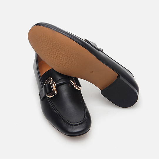 Këpucë lëkurë origjinale ngjyrë e zezë