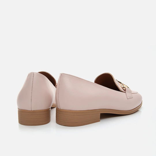 Këpucë lëkurë origjinale ngjyrë pudër