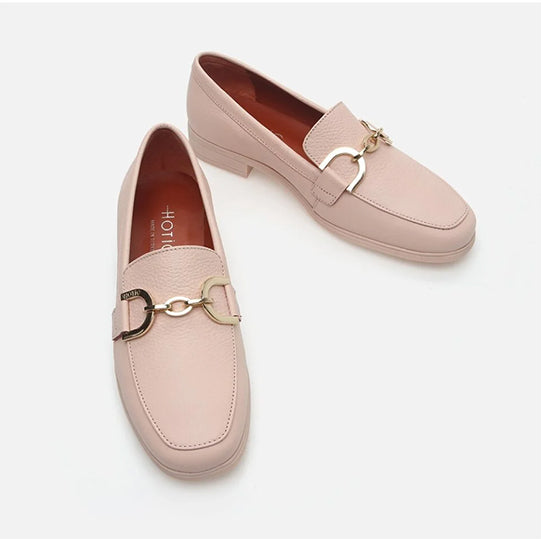 Këpucë lëkurë origjinale ngjyrë nudë