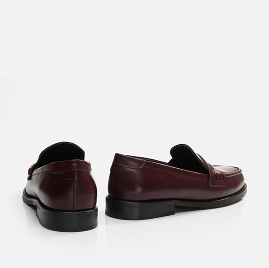 Oxford lëkurë origjinale ngjyrë bordo