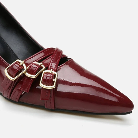 Stileto ngjyrë bordo