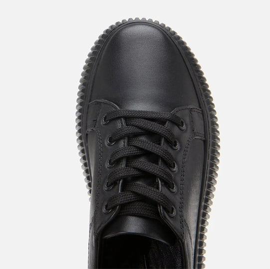 Patikë lëkurë origjinale ngjyrë e zezë