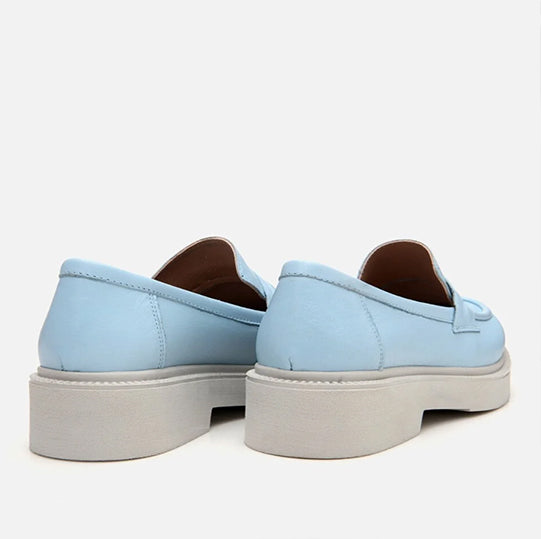 Oxford lëkurë origjinale ngjyrë e kaltërt