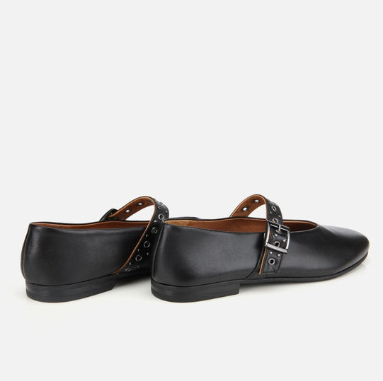 Balerinë lëkurë origjinale ngjyrë e zezë