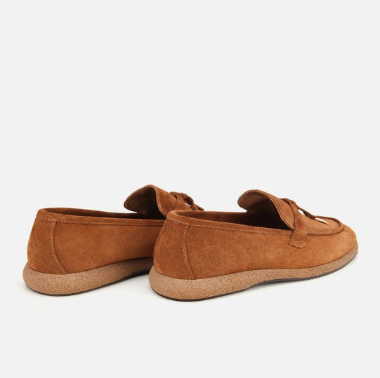 Balerinë lëkurë origjinale ngjyrë kafe