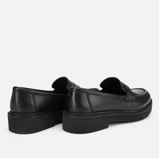 Këpucë lëkurë origjinale ngjyrë e zezë