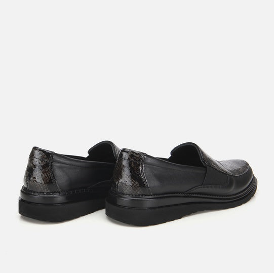 Oxford lëkurë origjinale ngjyrë e zezë