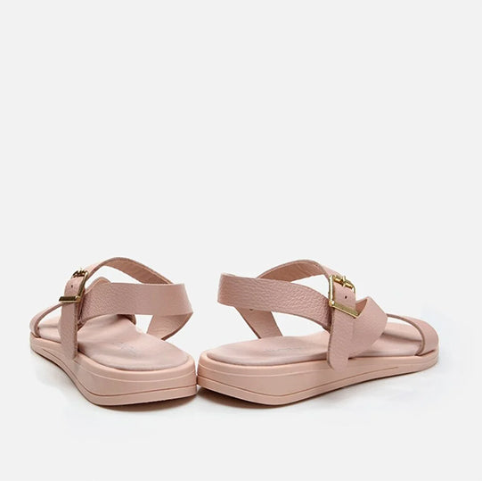 Sandale lëkurë origjinale ngjyrë pudër