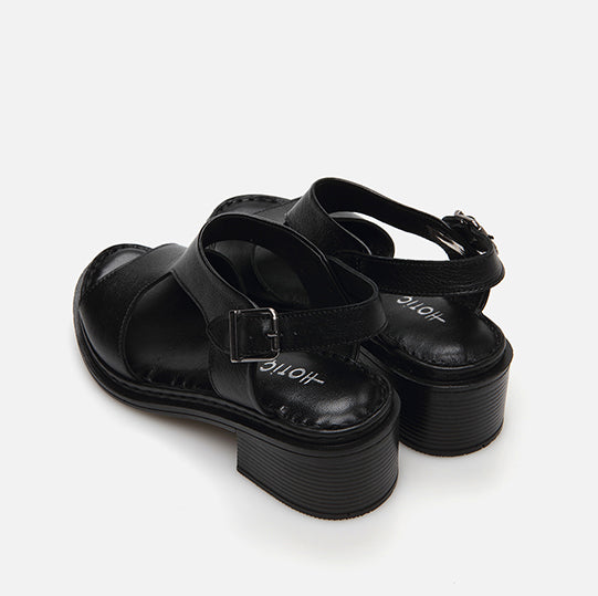 Sandale lëkurë origjinale ngjyrë e zezë