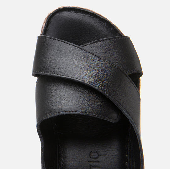 Sandale lëkurë origjinale ngjyrë e zezë