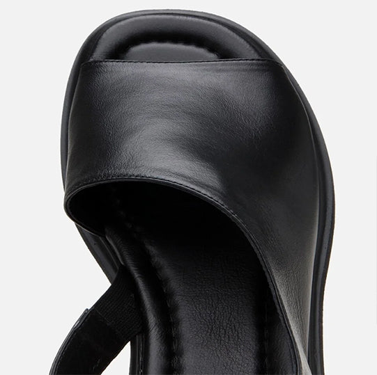 Sandale lëkurë origjinale ngjyrë e zezë