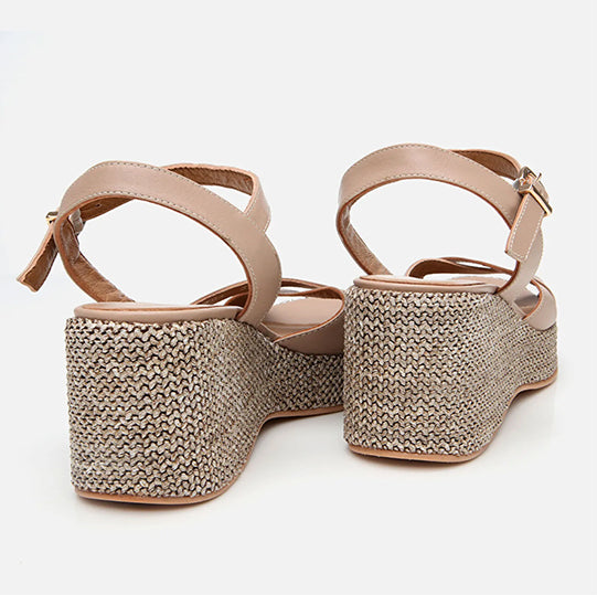 Sandale lëkurë origjinale ngjyrë nude