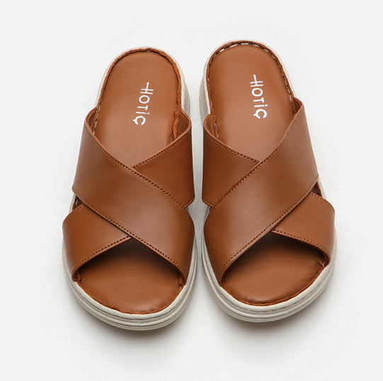 Papuqe lëkurë origjinale ngjyrë kafe