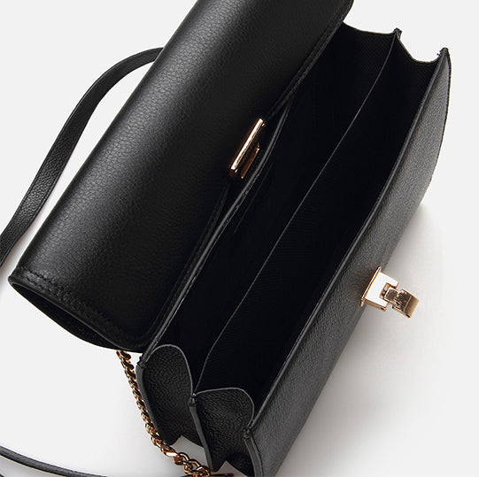 Çantë elegante lëkurë origjinale ngjyrë e zezë