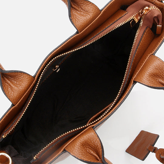 Çantë elegante lëkurë origjinale ngjyrë kafe