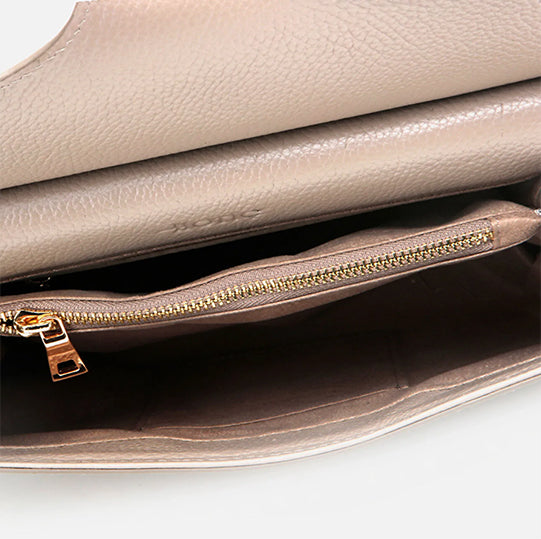 Çantë elegante lëkurë origjinale ngjyrë nude