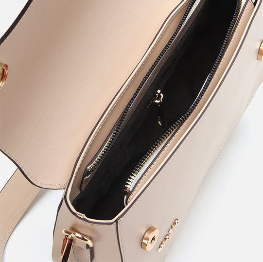 Çantë elegante lëkurë origjinale ngjyrë bezhë