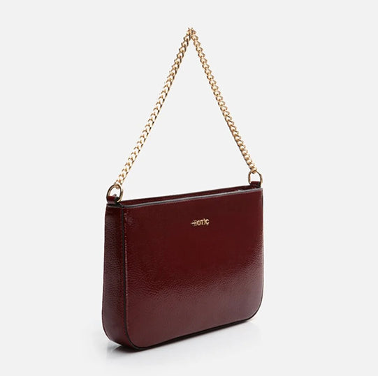 Çantë elegante lëkurë origjinale ngjyrë bordo