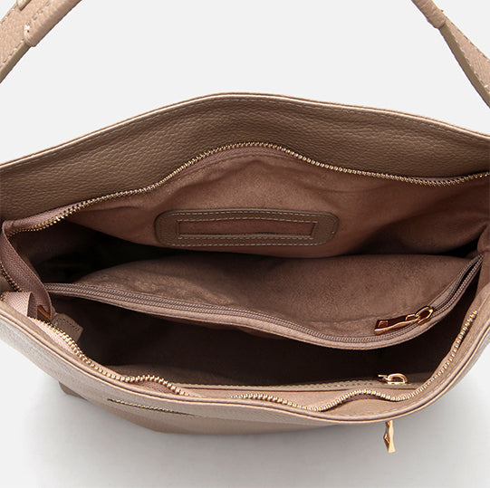 Çantë elegante lëkurë origjinale ngjyrë nude