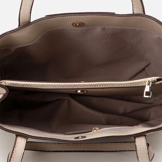 Çantë elegante lëkurë origjinale ngjyrë bezhë