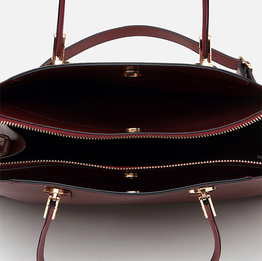 Çantë elegante lëkurë origjinale ngjyrë bordo