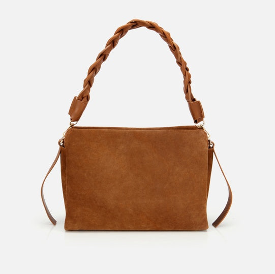 Çantë elegante lëkurë origjinale ngjyrë kafe