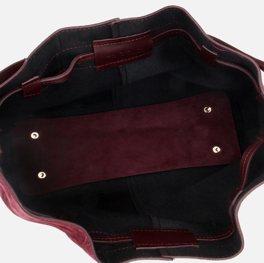 Çantë elegante lëkurë origjinale ngjyrë bordo