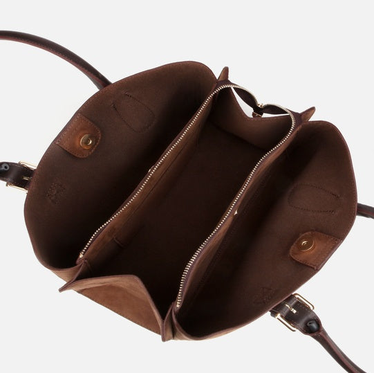 Çantë elegante lëkurë origjinale ngjyrë kafe