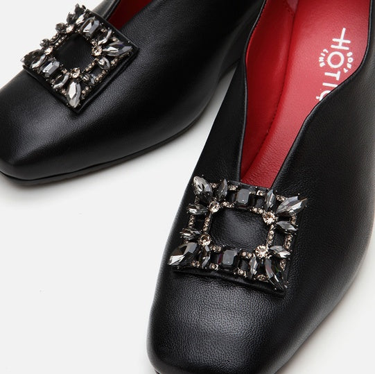 Këpucë lëkurë origjinale ngjyrë e zezë