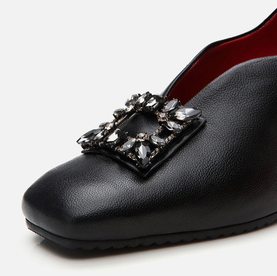 Këpucë lëkurë origjinale ngjyrë e zezë