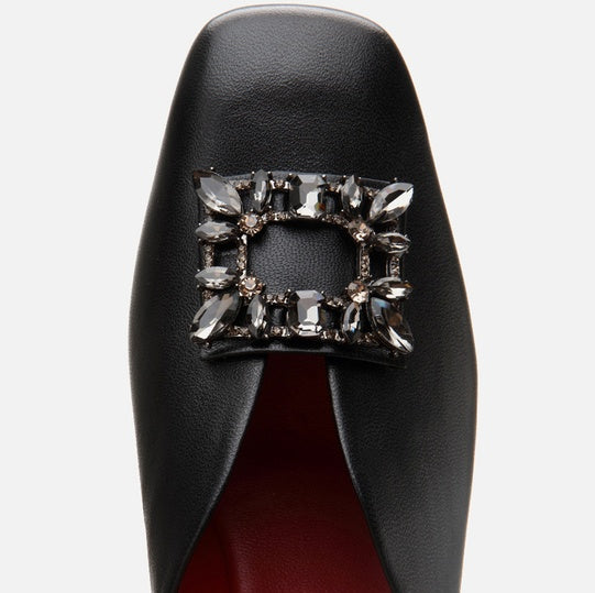 Këpucë lëkurë origjinale ngjyrë e zezë