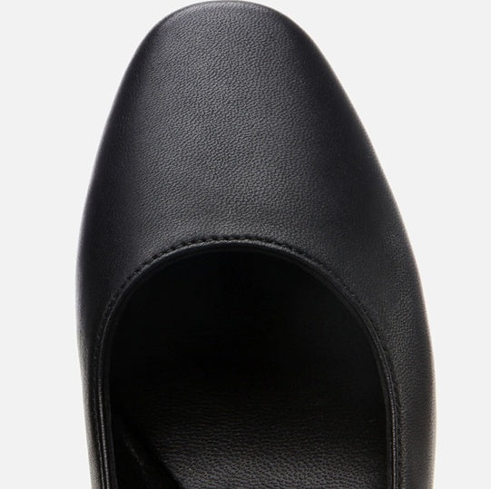 Këpucë lëkurë origjinale ngjyrë e zezë