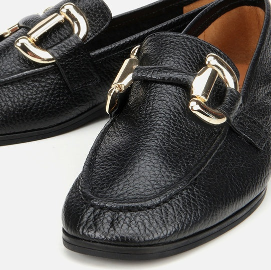 Këpucë lëkurë origjinale ngjyrë e zezë