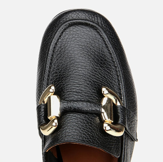 Këpucë lëkurë origjinale ngjyrë e zezë