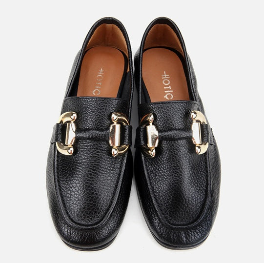 Këpucë lëkurë origjinale ngjyrë e zezë