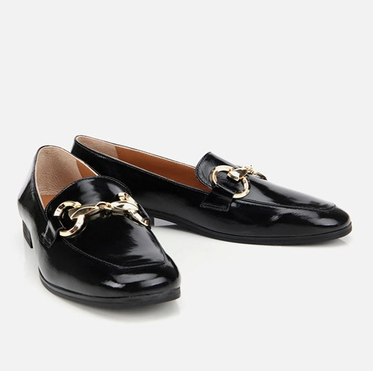 Këpucë lëkurë origjinale ngjyrë e zezë