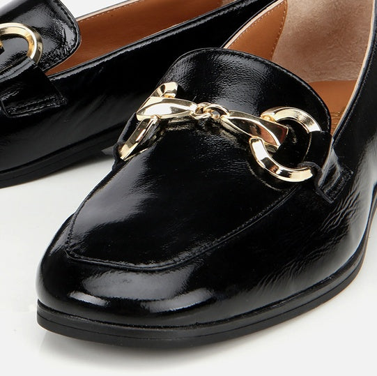 Këpucë lëkurë origjinale ngjyrë e zezë