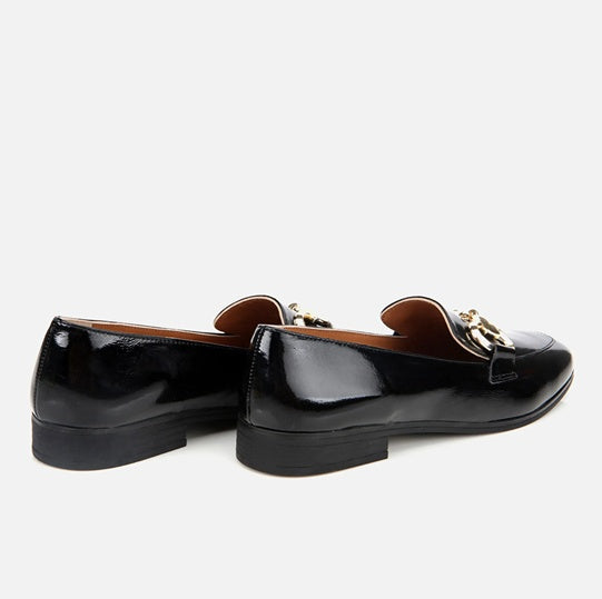 Këpucë lëkurë origjinale ngjyrë e zezë