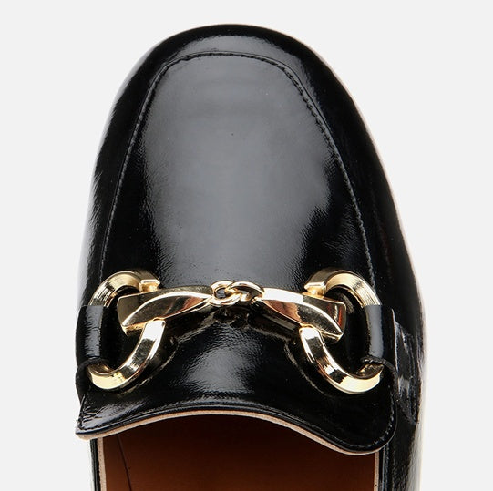 Këpucë lëkurë origjinale ngjyrë e zezë