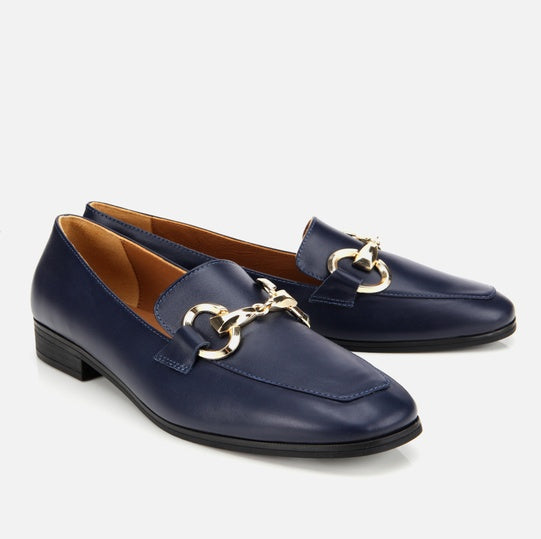 Këpucë lëkurë origjinale ngjyrë navy