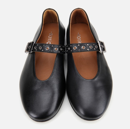 Balerinë lëkurë origjinale ngjyrë e zezë