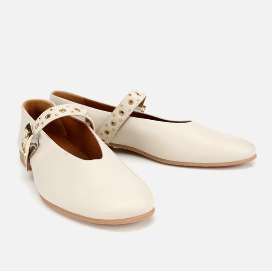 Balerinë lëkurë origjinale ngjyrë nude