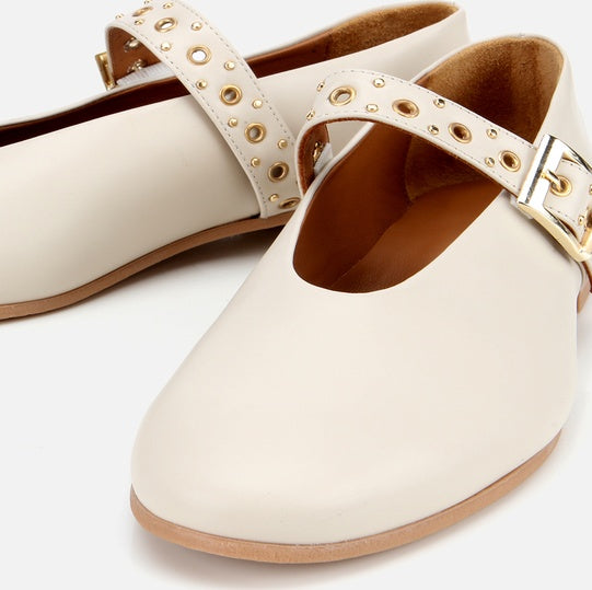 Balerinë lëkurë origjinale ngjyrë nude