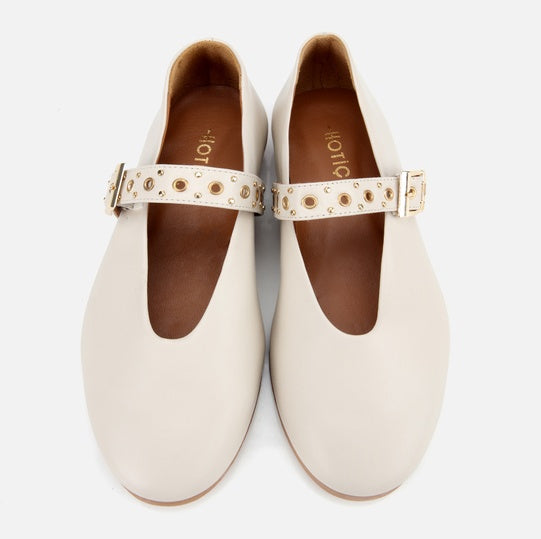 Balerinë lëkurë origjinale ngjyrë nude