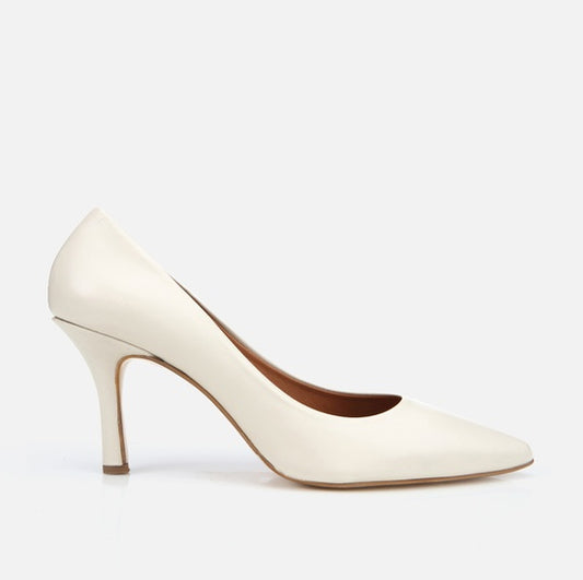 Stileto lëkurë origjinale ngjyrë nude