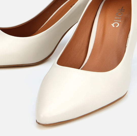 Stileto lëkurë origjinale ngjyrë nude