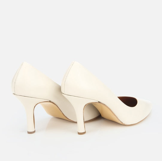 Stileto lëkurë origjinale ngjyrë nude