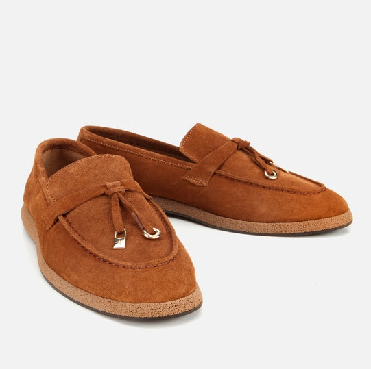 Balerinë lëkurë origjinale ngjyrë kafe